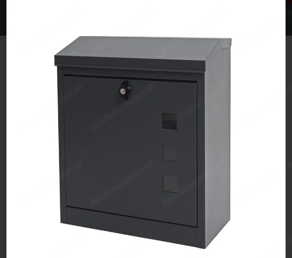 XXL NEU Briefkasten H26, Postkasten 52x44x25cm anthrazit
