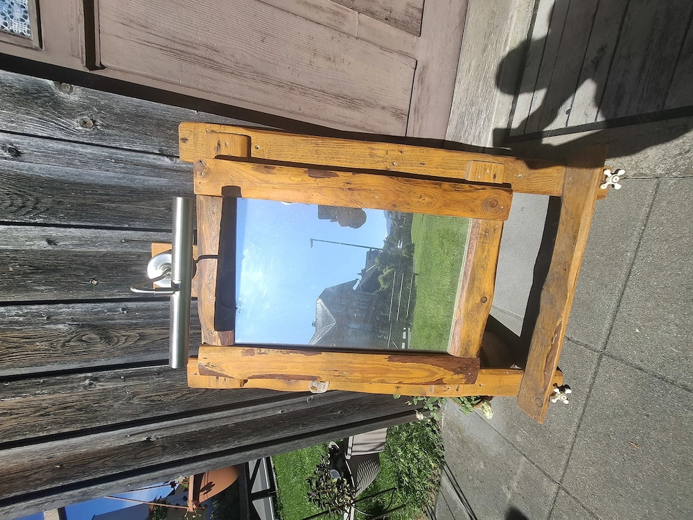 UNIKAT  Handgefertigtet  Badezimmerspiegel,mit Accessoires 
