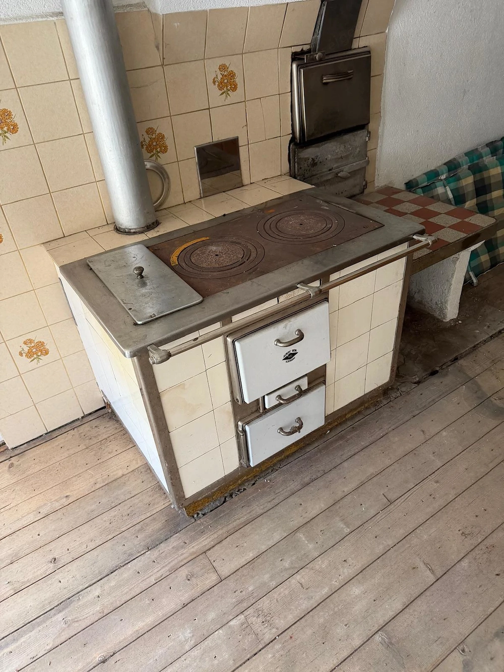 alte Holzherde aus Bauernhaus