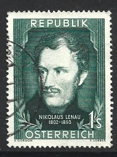 1952 ÖSTERREICH 150 Geb. von Nikolaus Lenau