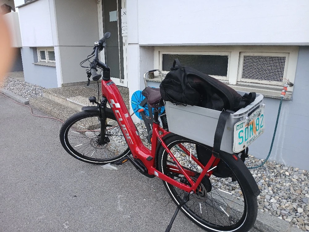 e fahrrad  mit keilriemen ein Monat alt 50 km