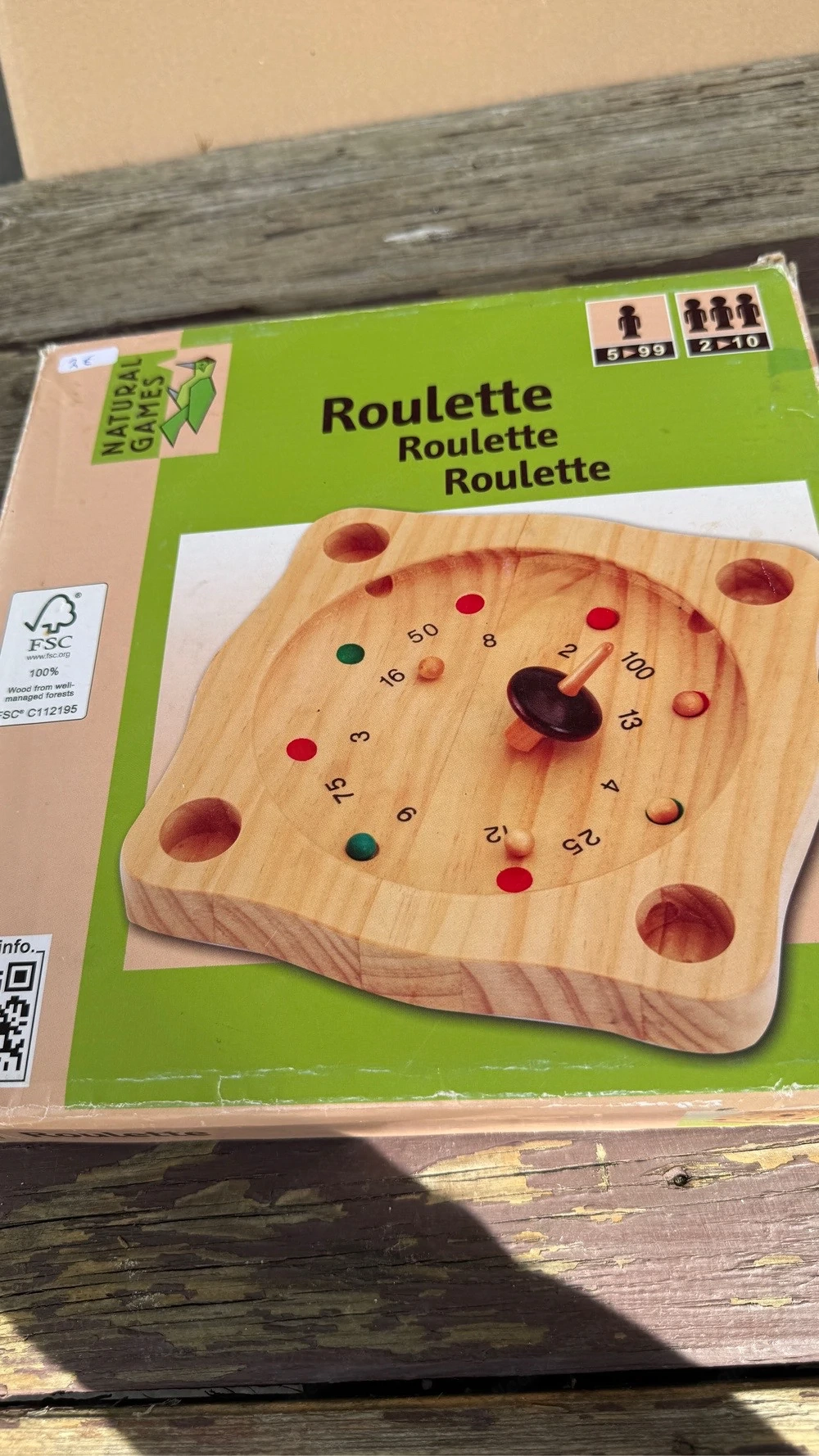 Roulette Holzspiel