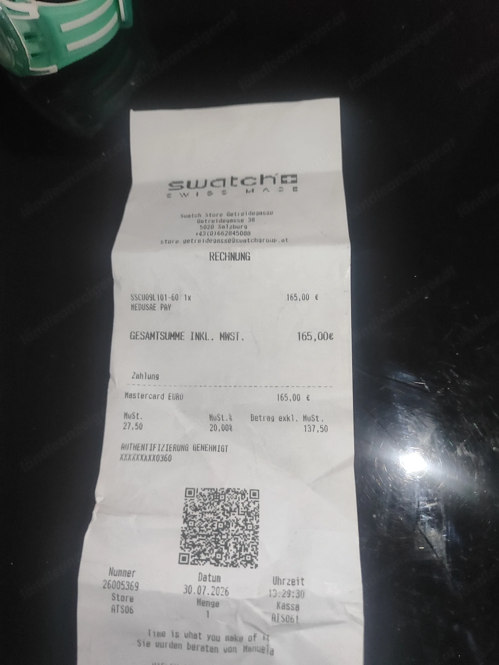 PaySwatch Medusa Scubaqua