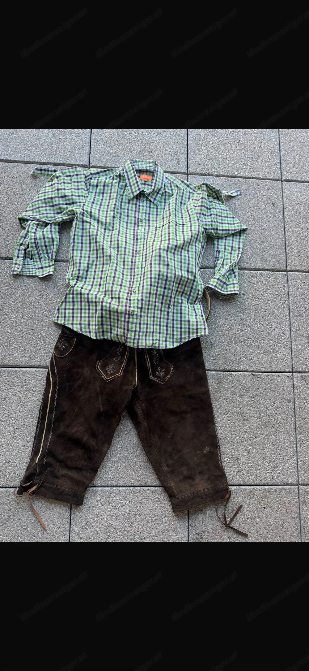 Lederhose mit Hemd 