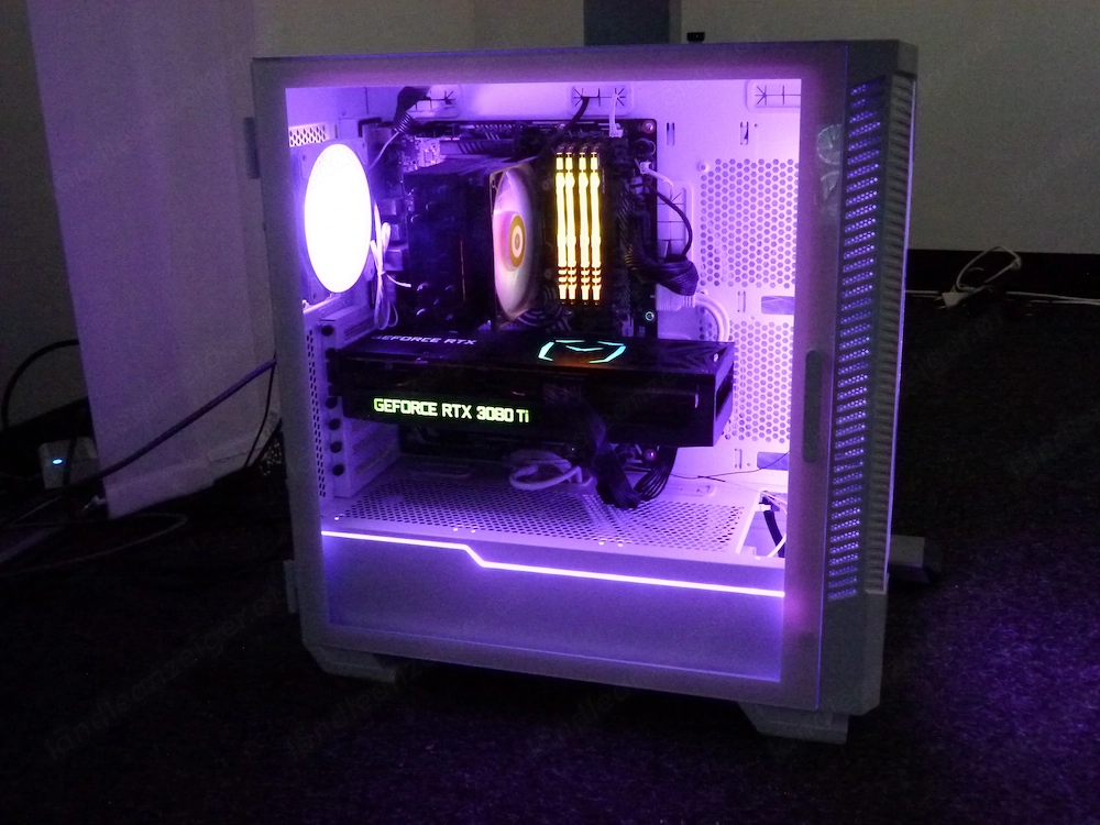 Gaming PC i9-11900K, RTX 3080 Ti, 32GB RAM, RGB weiß, Win 11
