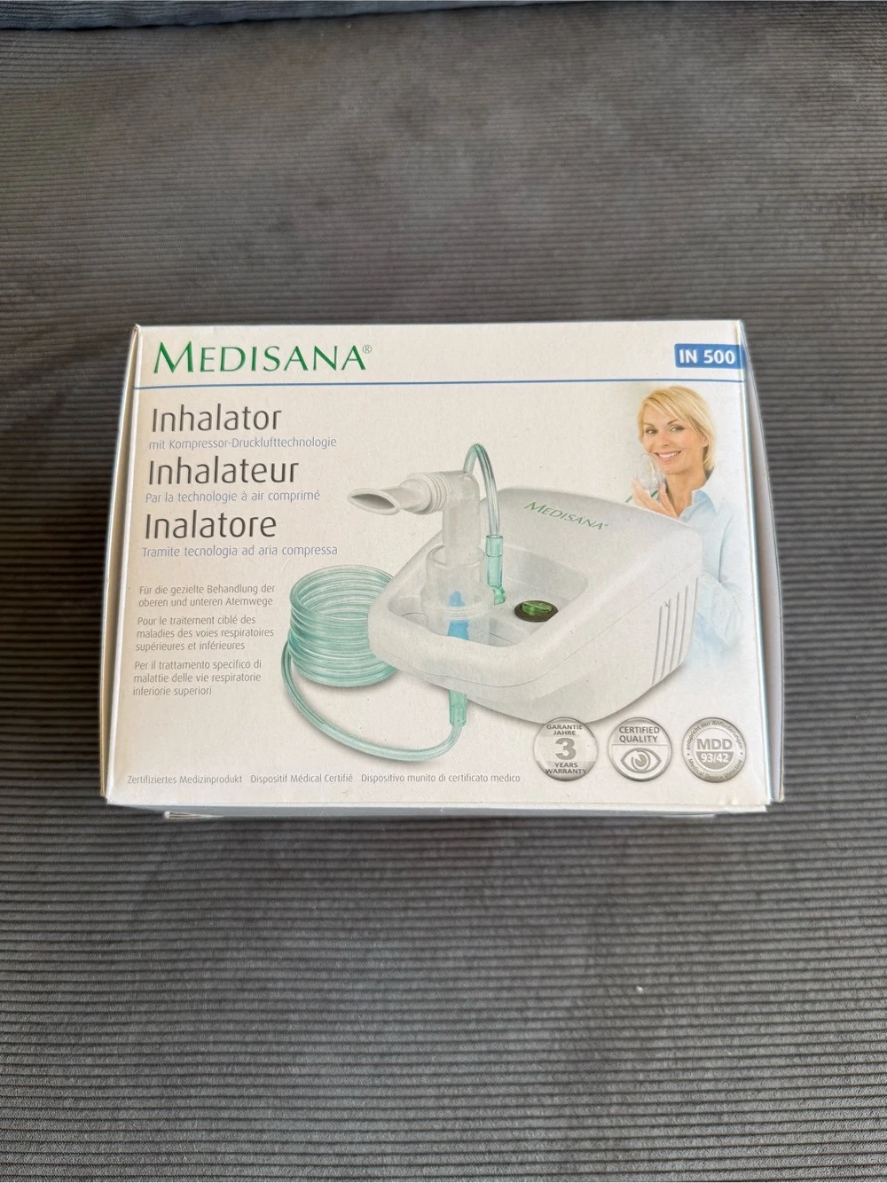 Medisana IN 500 Inhalator mit Kompressor-Drucklufttechnologie (OVP)