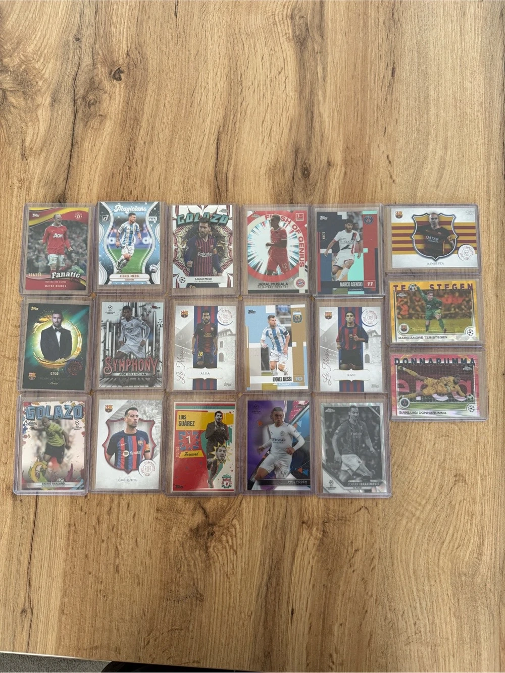 18x Top Fußball Trading Cards