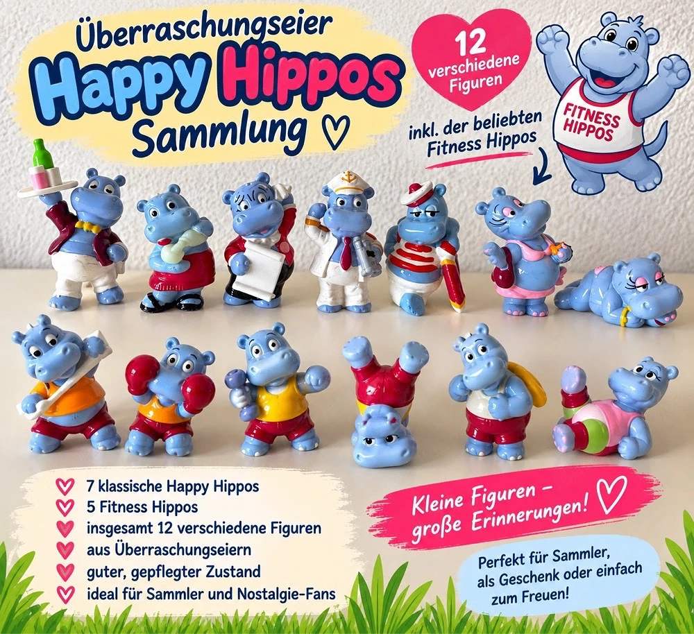 Ü- Eier Happy Hippos Sammlung