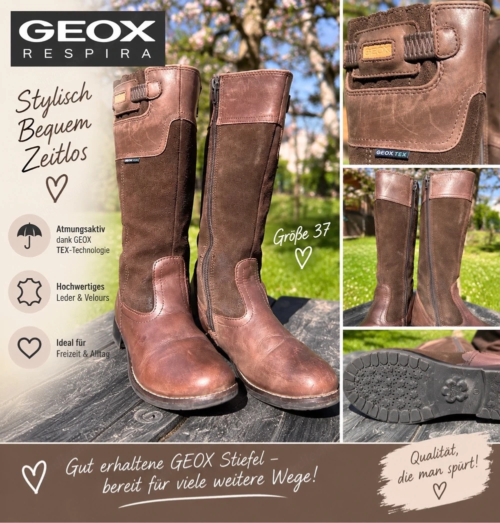 Lederstiefel Kinder Gr. 34 GEOX