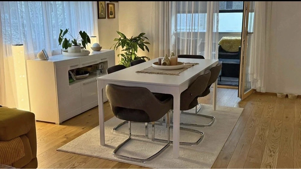 IKEA Esstisch ausziehbar 160-200   80 cm - Weiß