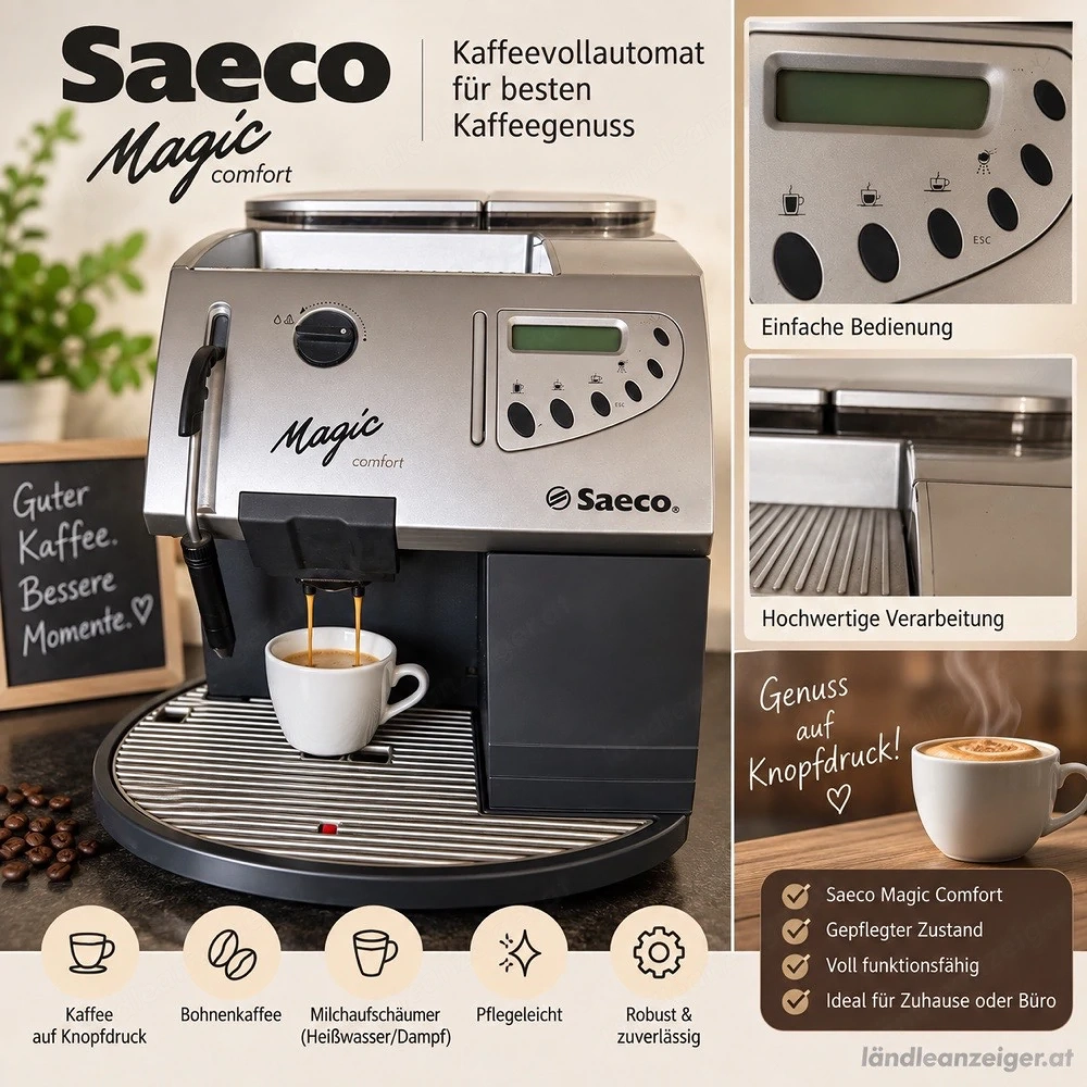 Saeco Magic Comfort Kaffeevollautomat   voll funktionsfähig
