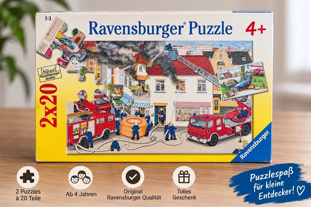 Ravensburger Puzzle Feuerwehr 2 x 20 Teile