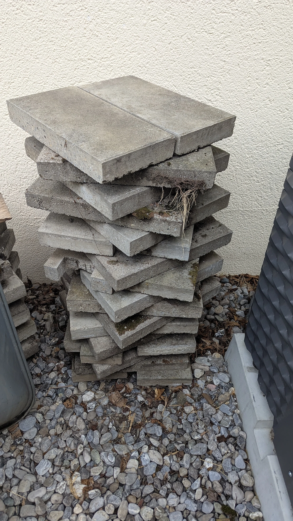 Waschbeton Platten zu verschenken 