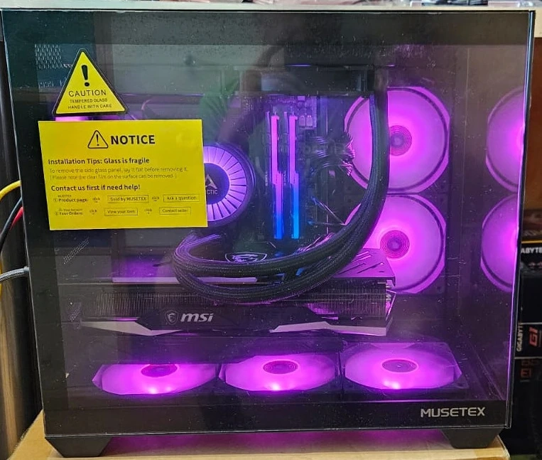 Highend-PC (Ryzen 9 5900X, 2TB M2 SSD, 32GB Ram, RX6750XT, WLan) - TOP