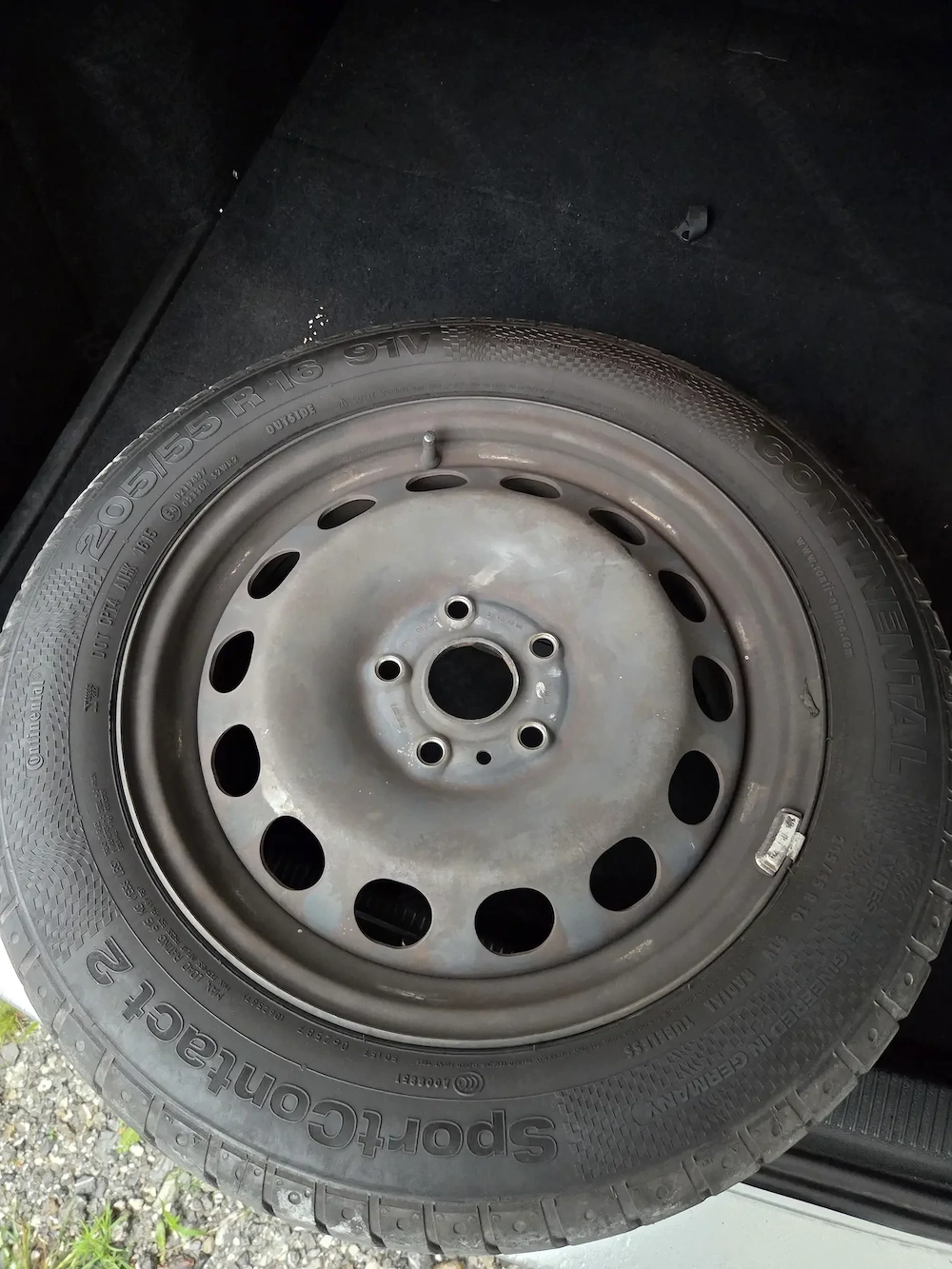 Stahlfelgen mit Radkappen 16 Zoll