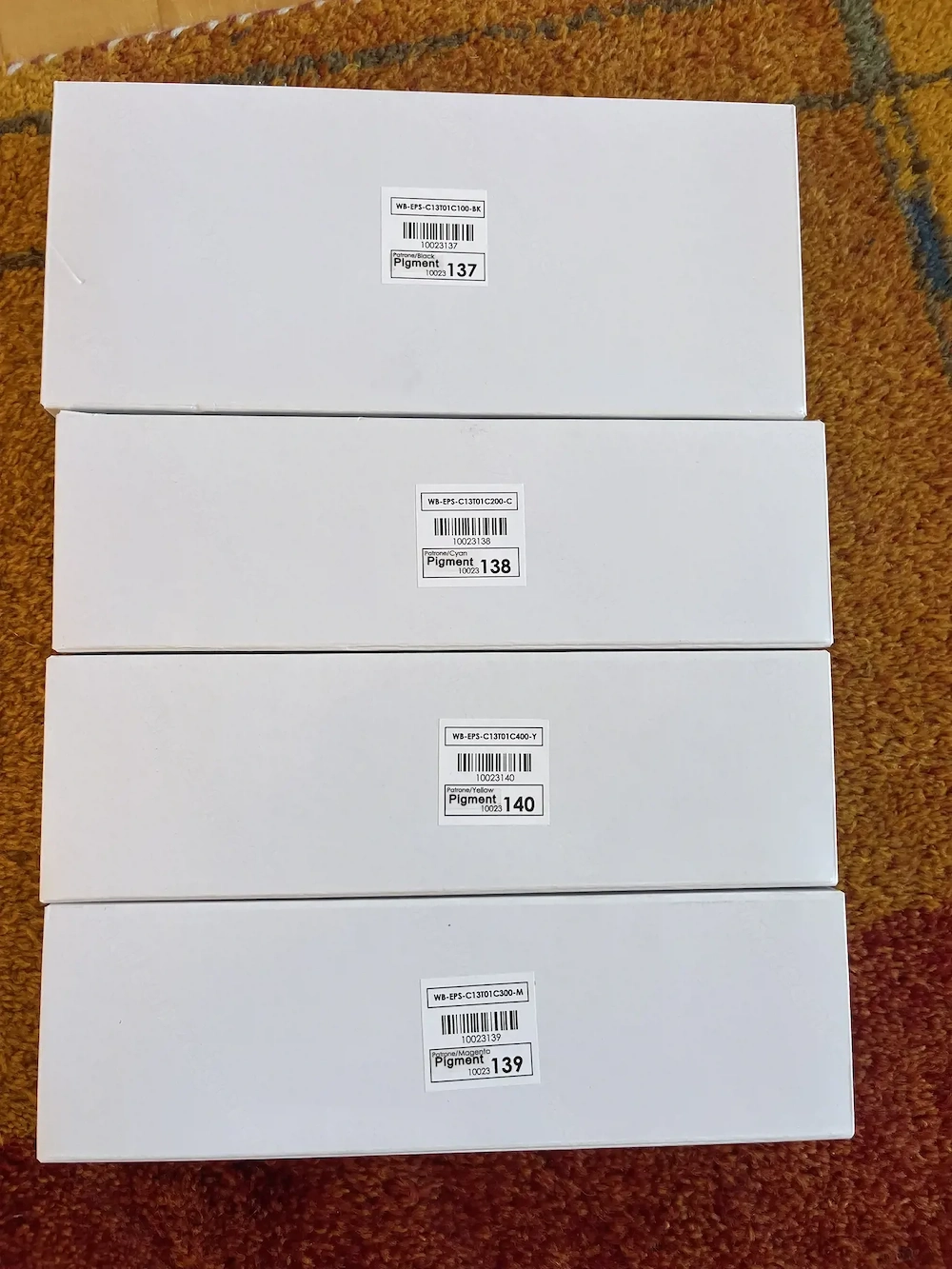 4x Druckerpatronen Epson T01C1 T01C2 T01C3 T01C4   CMYK   neu