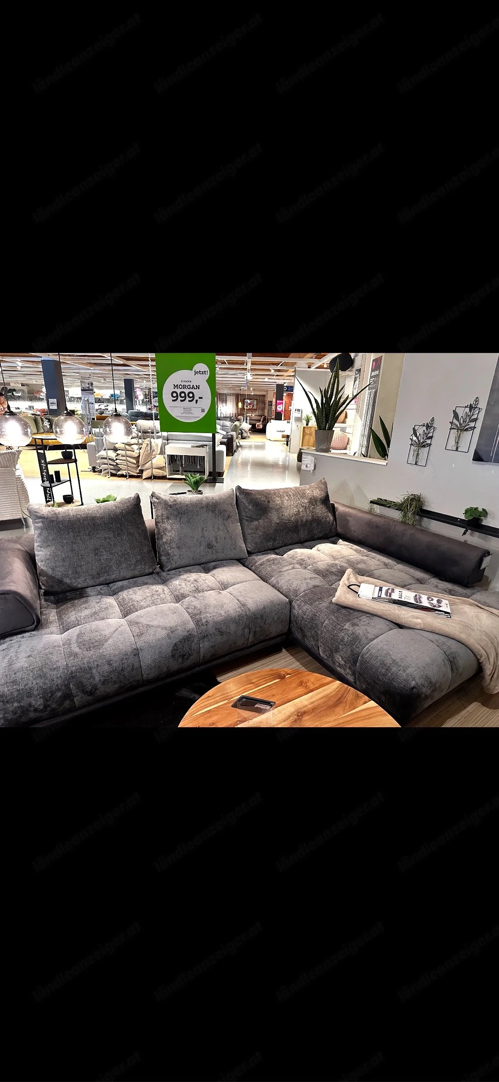 Schöne graue couch zu verkaufen