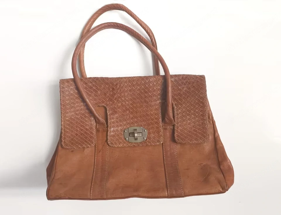 Vintage Leder Handtasche 