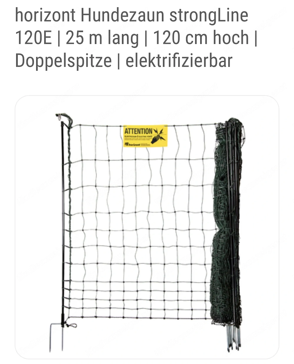 Weidezaun 3 Sück 120cm x 25m und Türe