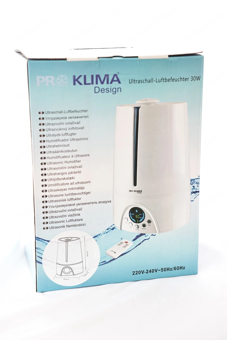 KLIMA Ultraschall Luftbefeuchter 30W - Neuwertiges Gerät der Luxusklasse  mit Fernbedienung