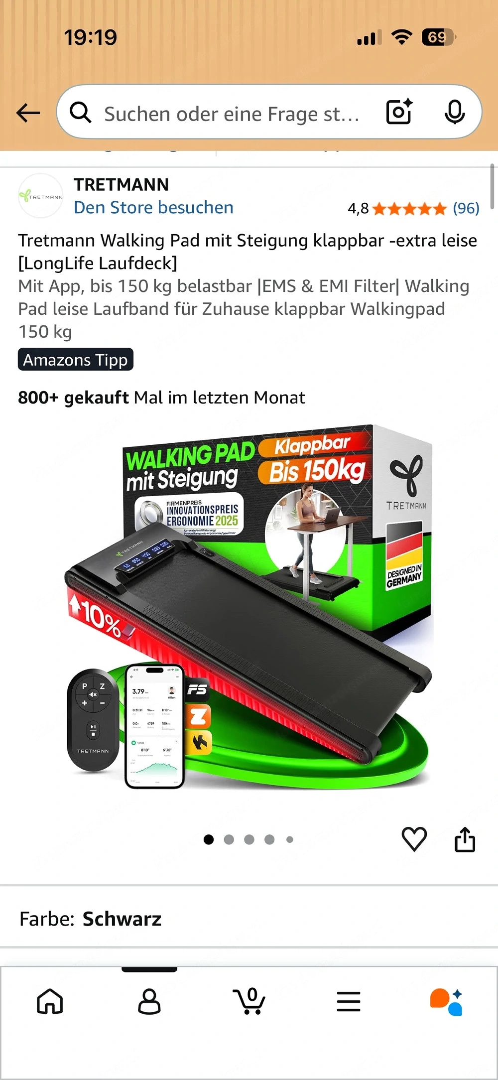 Tretmann Walking Pad   Laufband