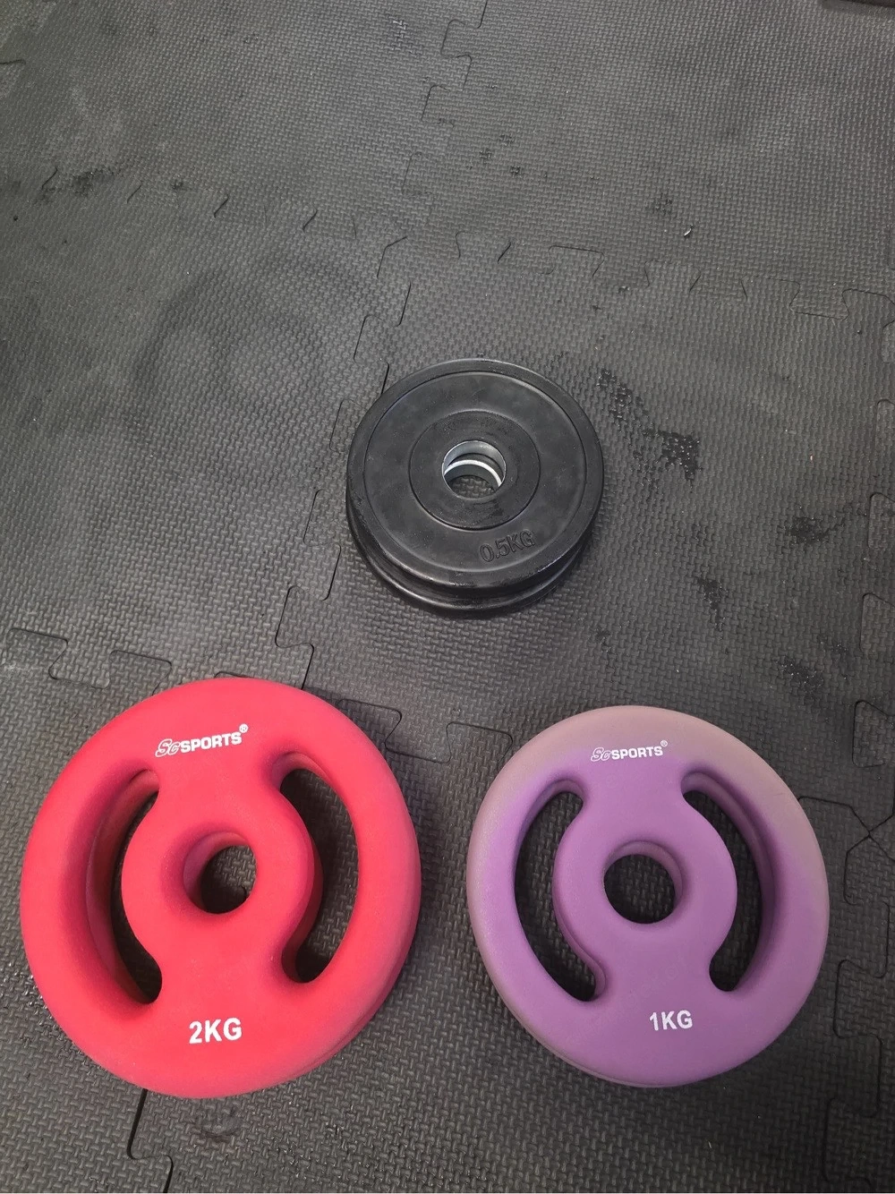Kleine Hantelscheiben
