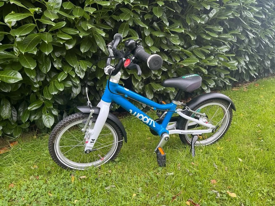Woom 2 kinderfahrrad 14 zoll Blau Weiß
