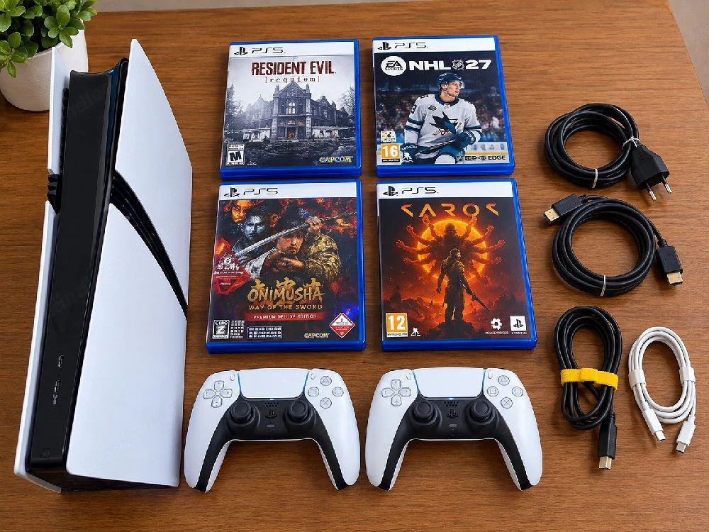PlayStation 5 pro mit 4 Spielen 