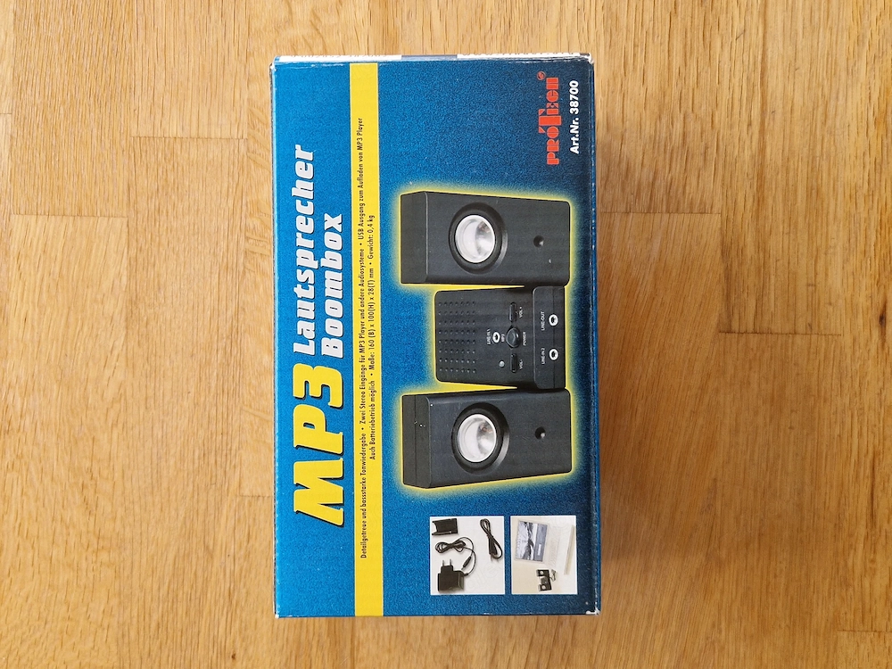 Retro MP3 Lautsprecher Boombox von pro teen (Art.Nr. 38700)   OVP   Top Zustand!