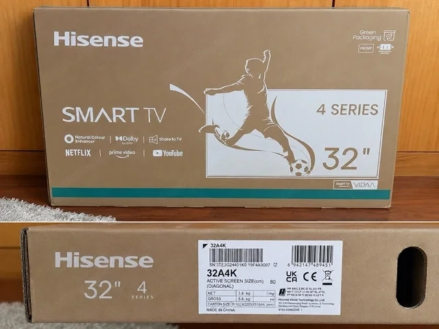 Hisense Smart TV 32 Zoll 32A4K   Wie neu