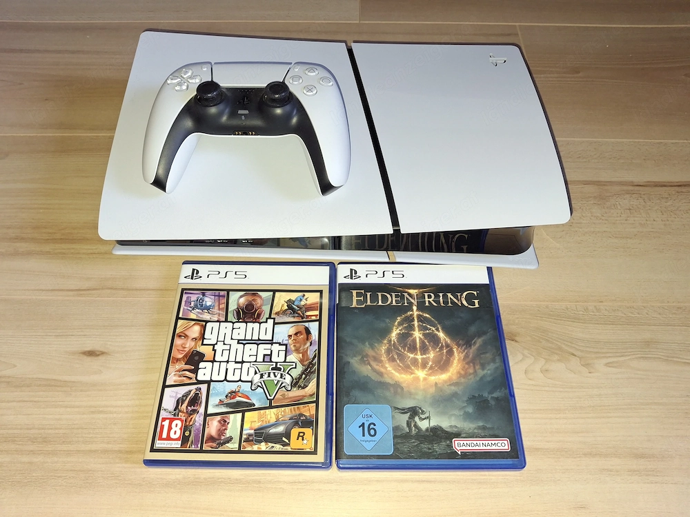 Playstation 5 1TB mit Laufwerk, GTA5 und Elden Ring