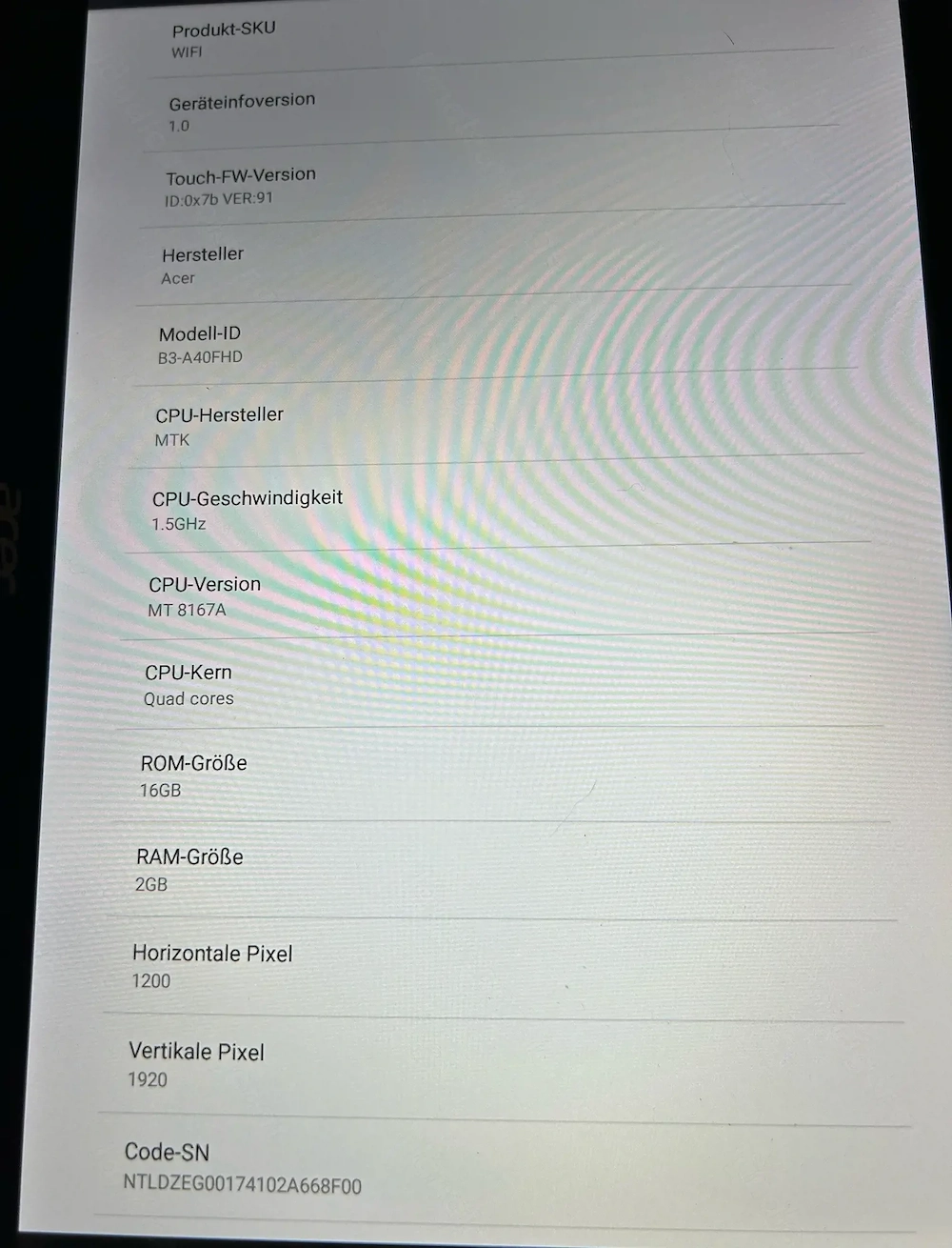 acer tablet