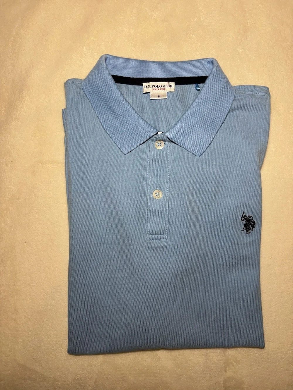 U.S. Polo Assn. Herren Poloshirt hellblau Größe S