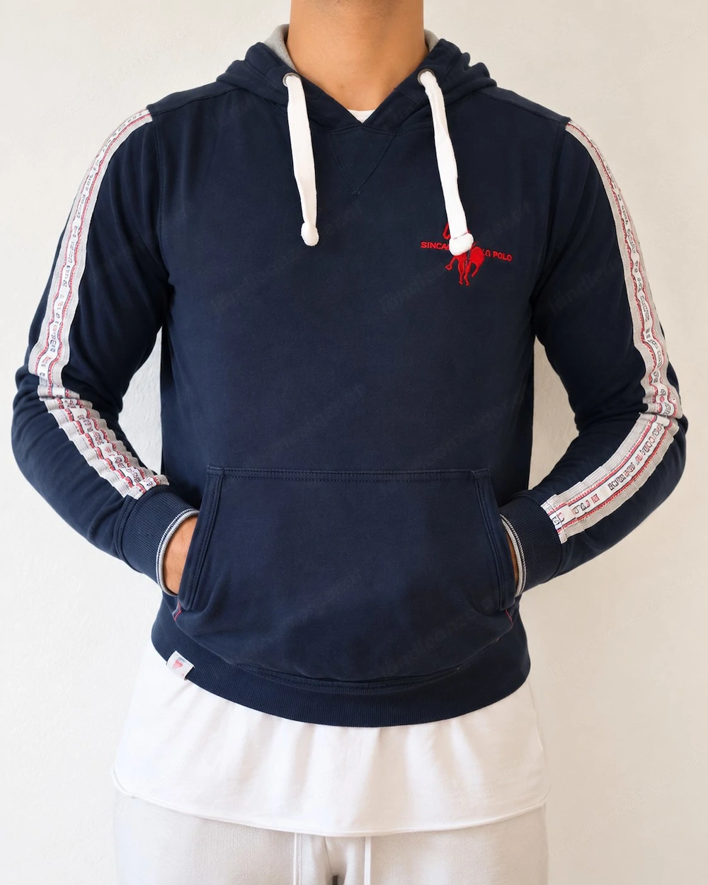 U.S. Polo Assn. Herren Hoodie dunkelblau Größe S
