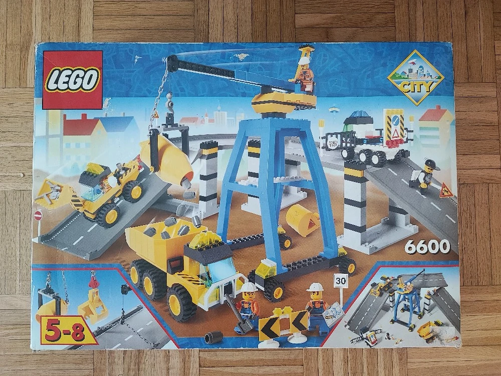 Rarität von 2000: LEGO City 6600 - Highway Construction   Baustelle mit OVP
