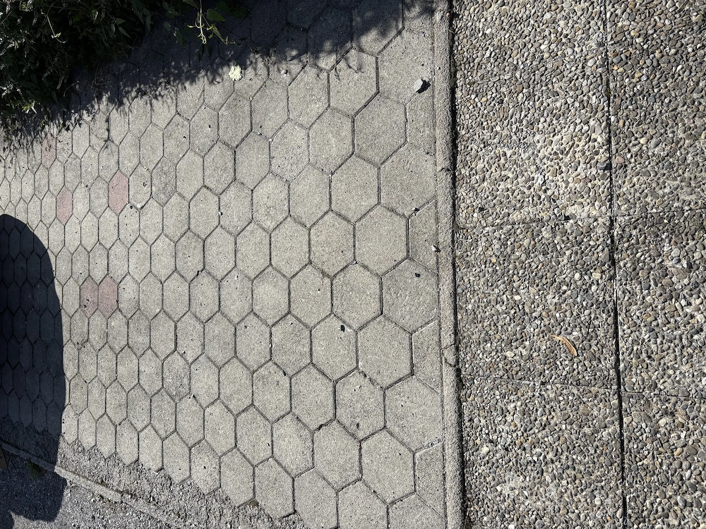 6-Eck Beton Steine 10 m2 