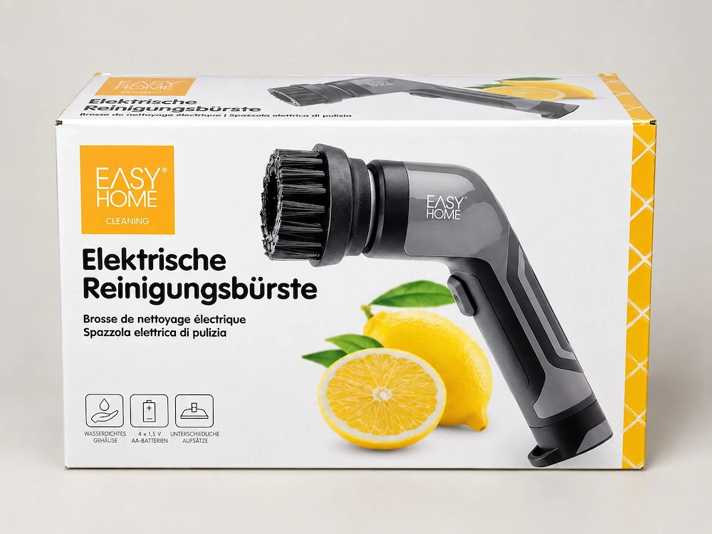Easy Home elektrische Reinigungsbürste mit 4 Aufsätzen