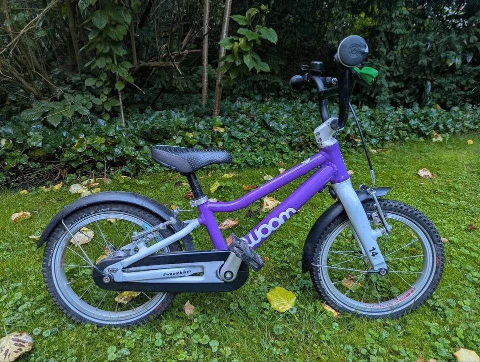 Woom 2 Kinderfahrrad 14 Zoll Lila 