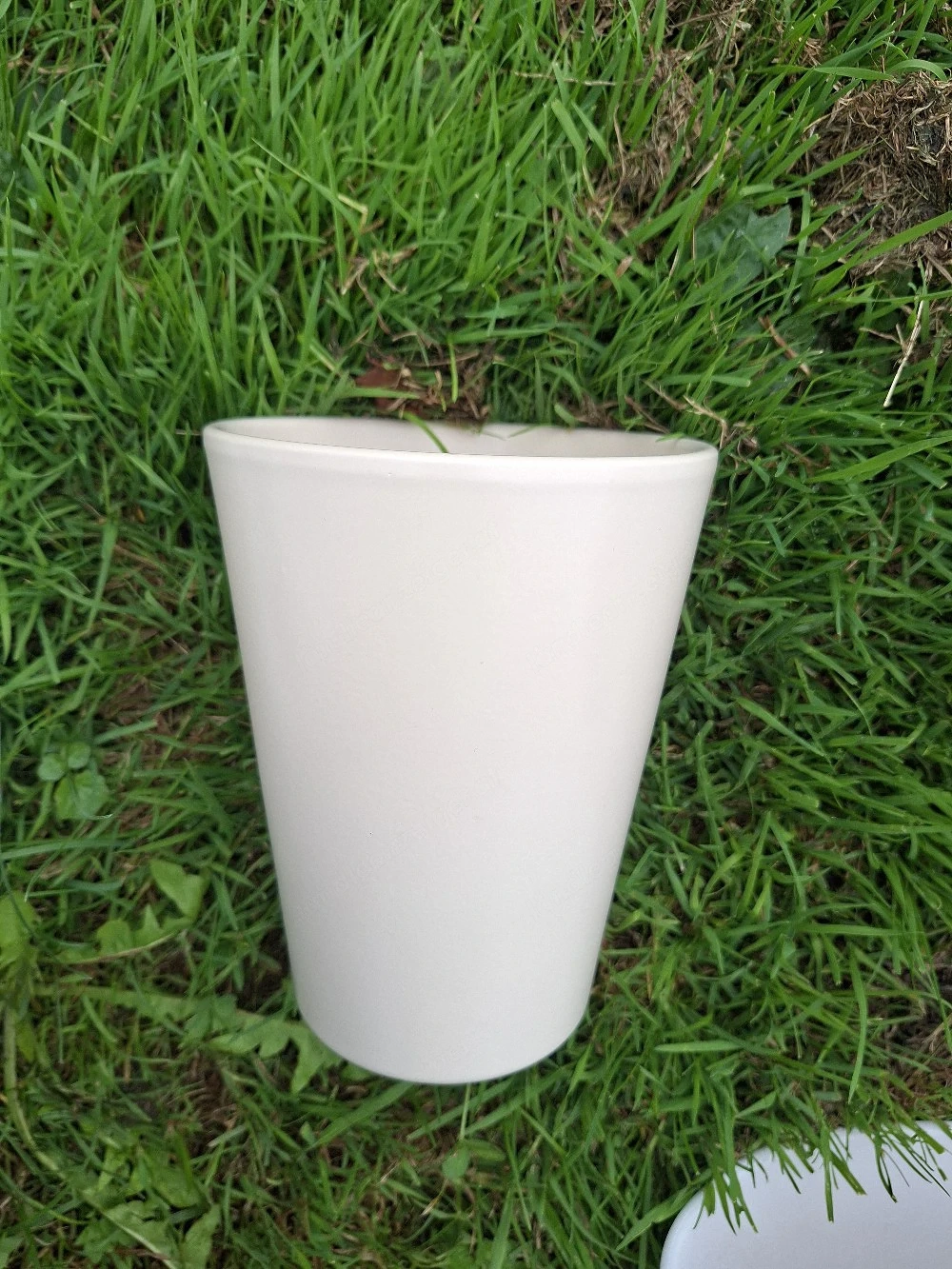 Blumenvase beige
