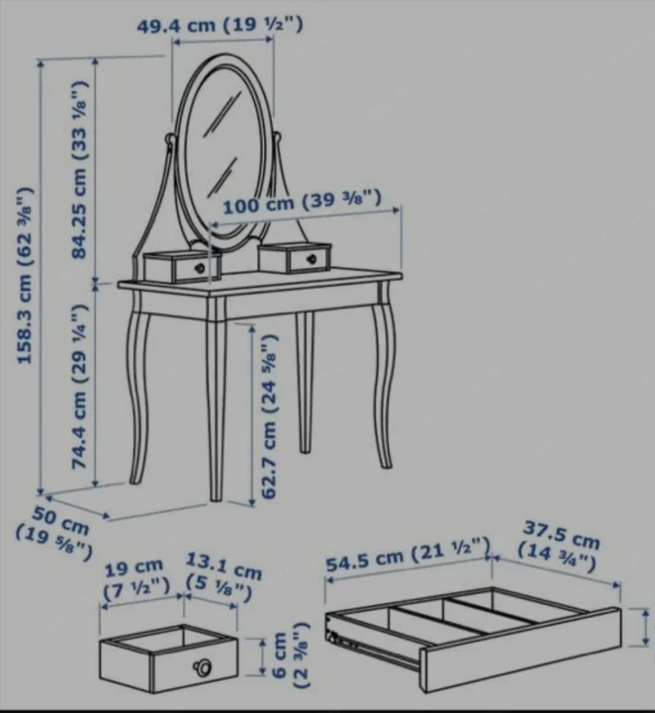 Schminktisch inklusive Hocker 