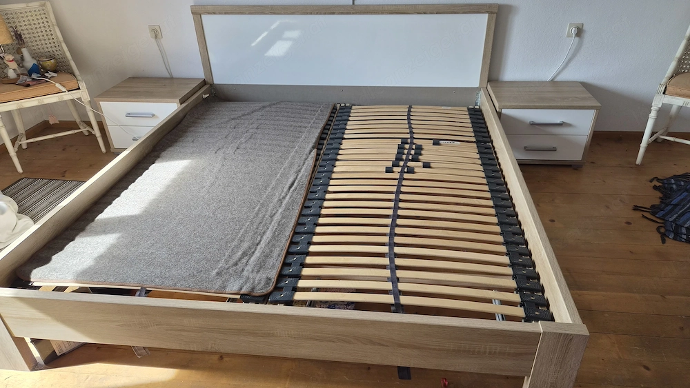 Doppelbett inkl. Lattenrost zu verschenken