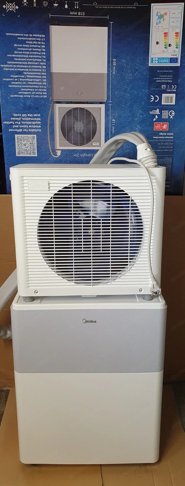  Midea PortaSplit 3,5kw 12000BTU mobiles Split-Klimagerät bis 42 m 