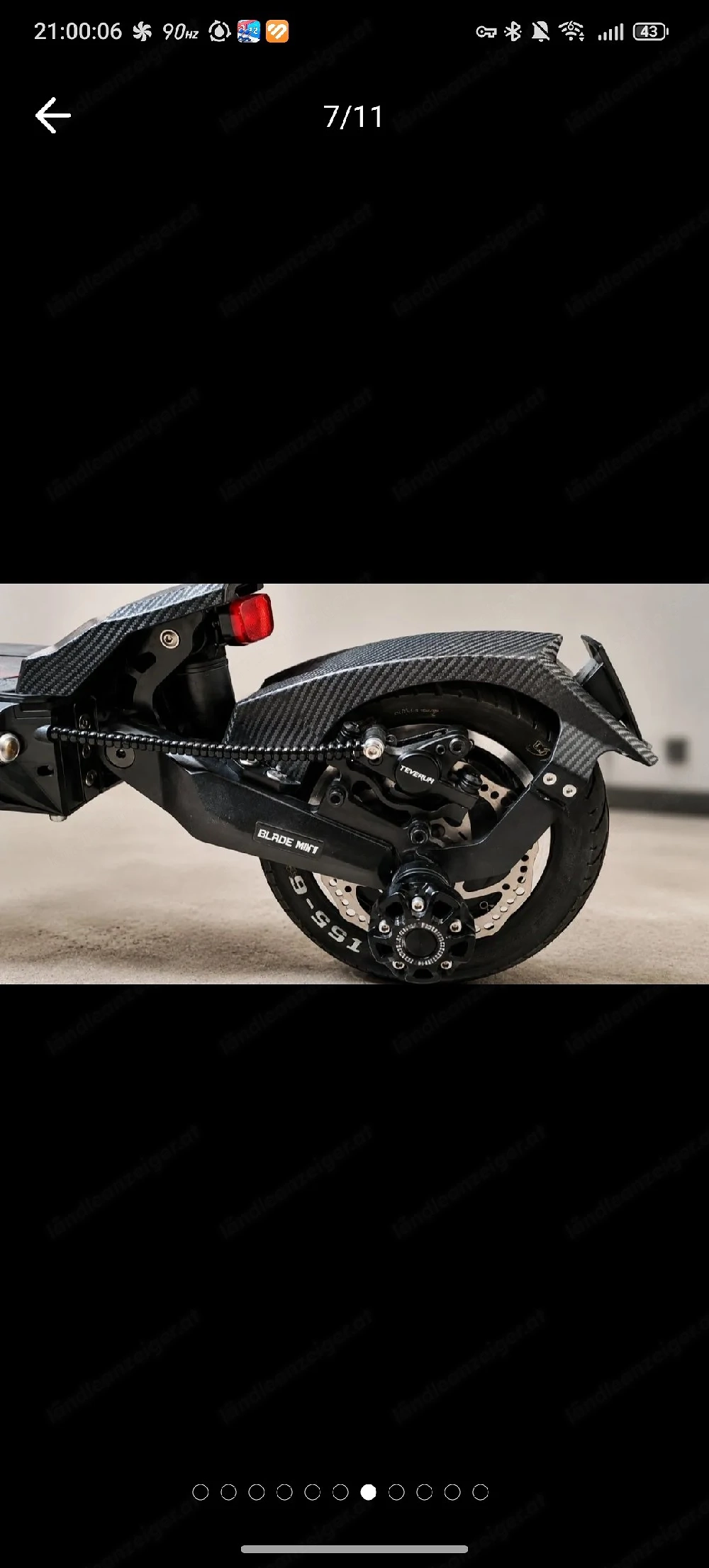 E Scooter Top Leistung Teverun Neu