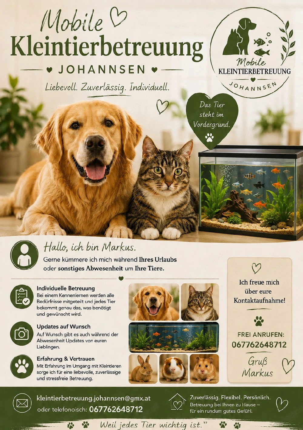 Kleintierbetreuung