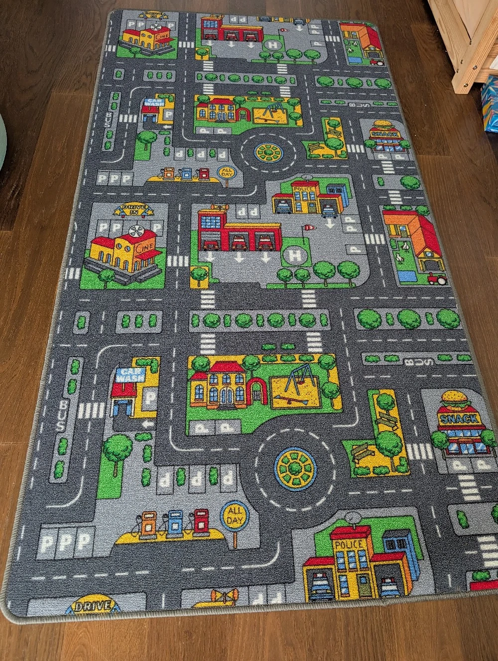 Kinder-Spielteppich "Straßen-Stadt"   100 x 190 cm