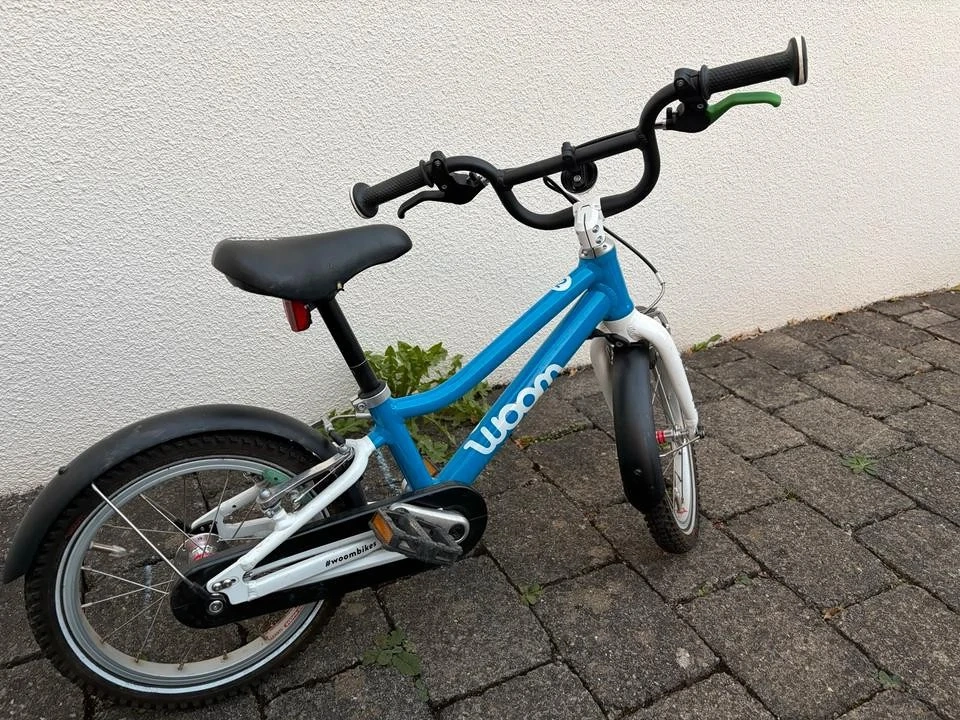 Woom 2 kinderfahrrad 14 zoll Blau Weiß
