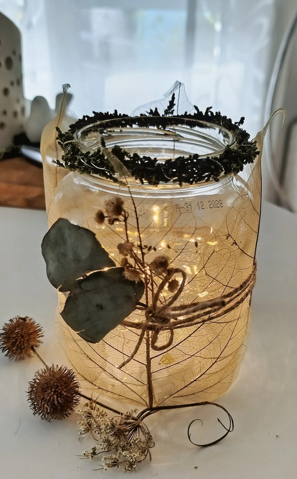Deko Herbstlicht Glas neu