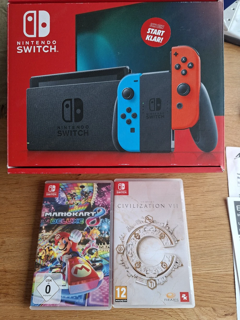 Nintendo Switch incl.3 Spiele 