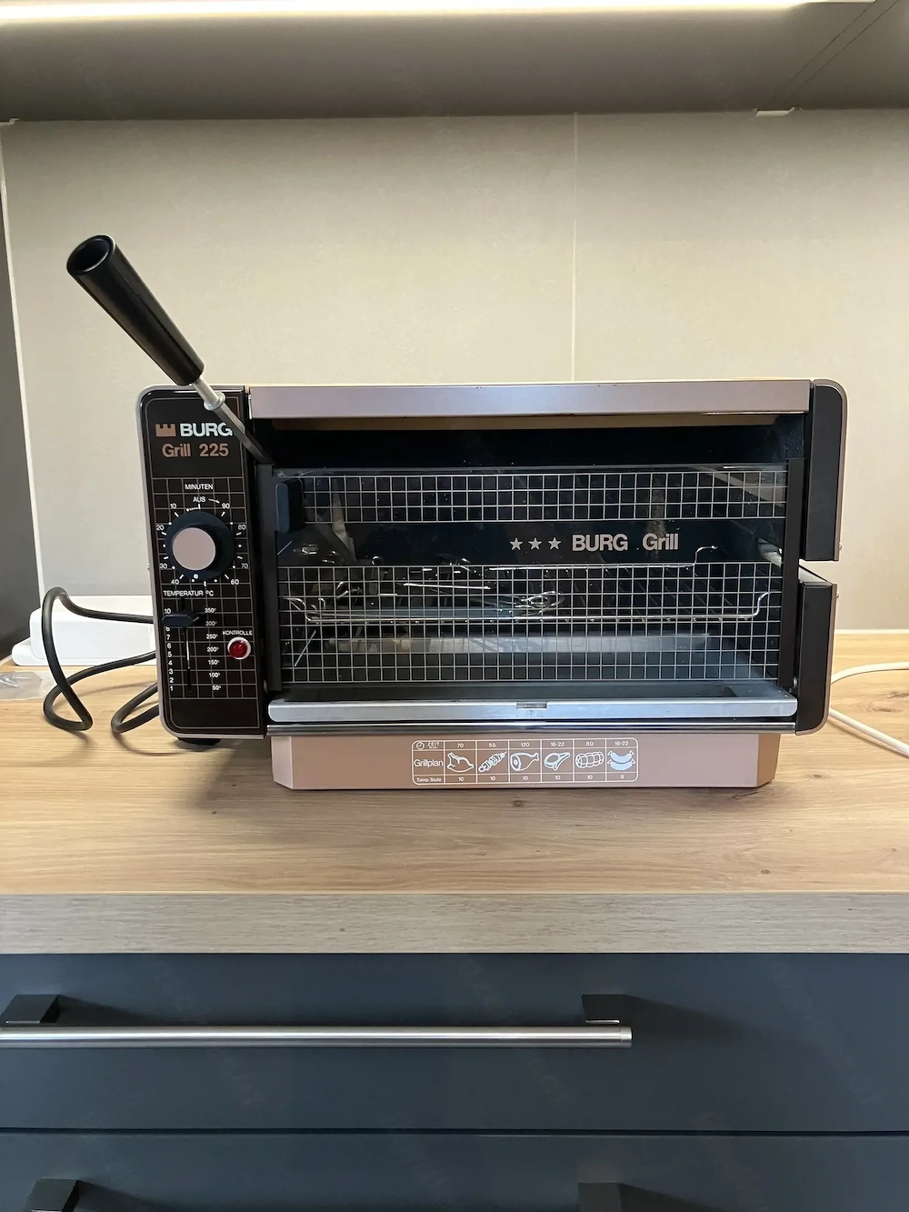 Elektrogrill Burg mit Grillstab