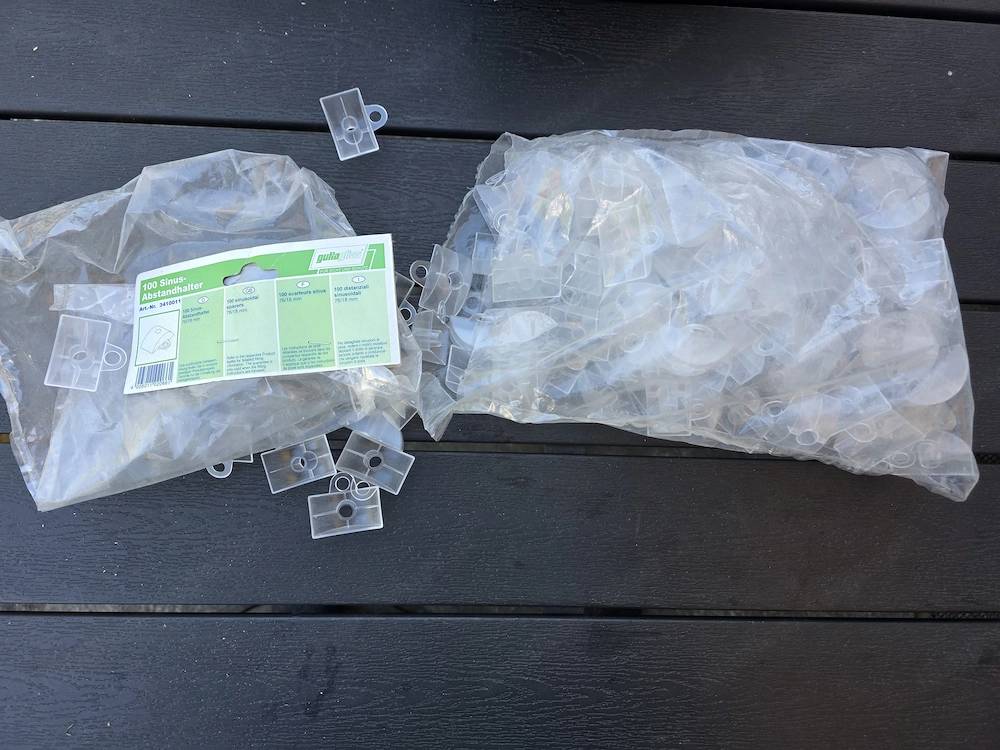 Sinus Abstandhalter130 Stück 76 18